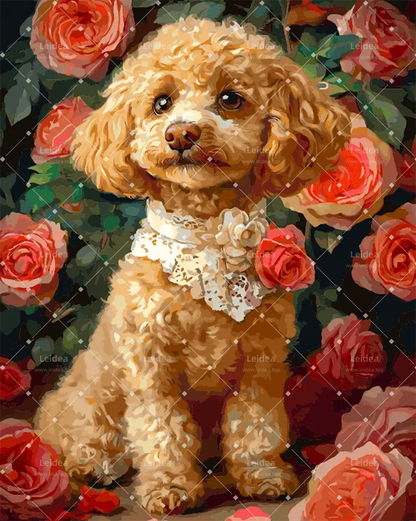Flowering Cute Pet Dog