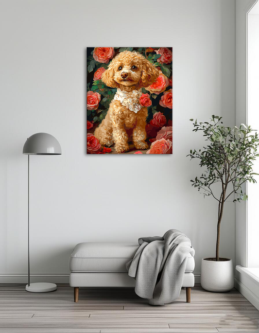 Flowering Cute Pet Dog