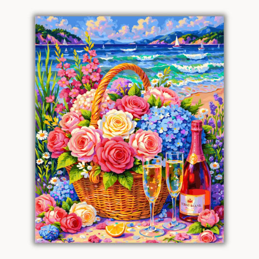 Flowers and Champagne