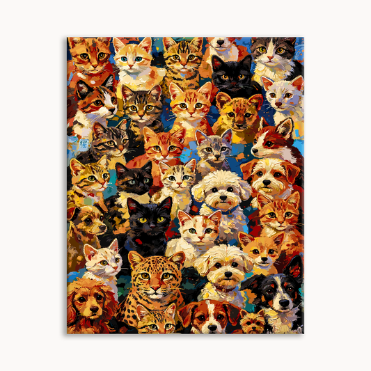 Fluffy Cat Crowd