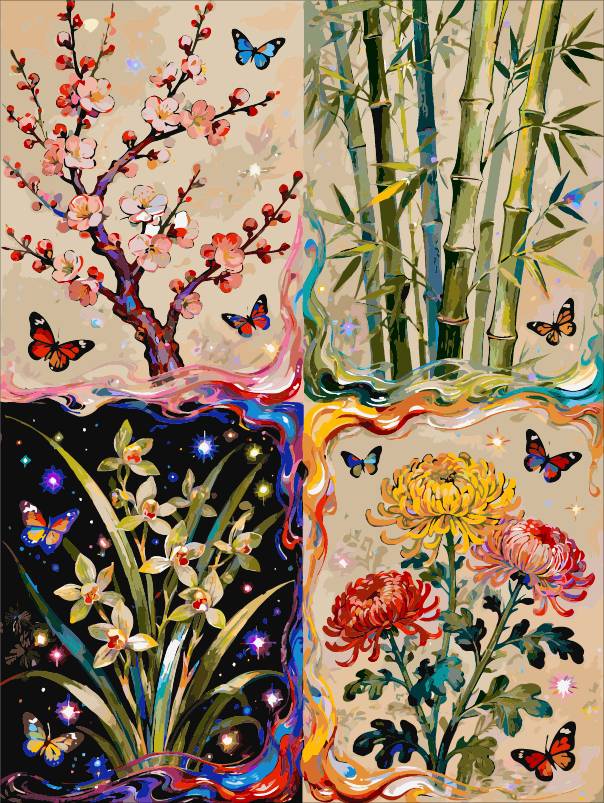 Four Flowers