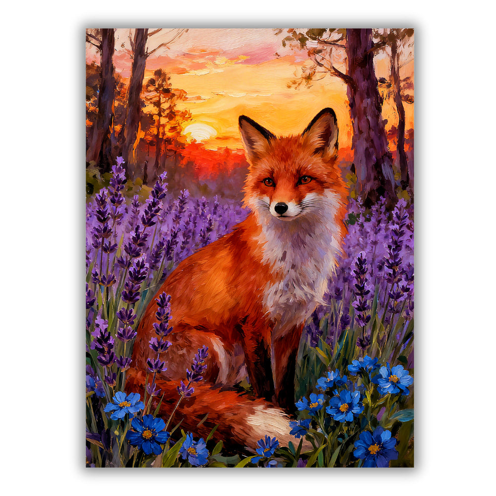 Fox in flowers