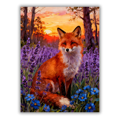 Fox in flowers