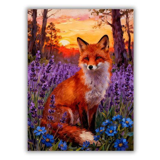 Fox in flowers