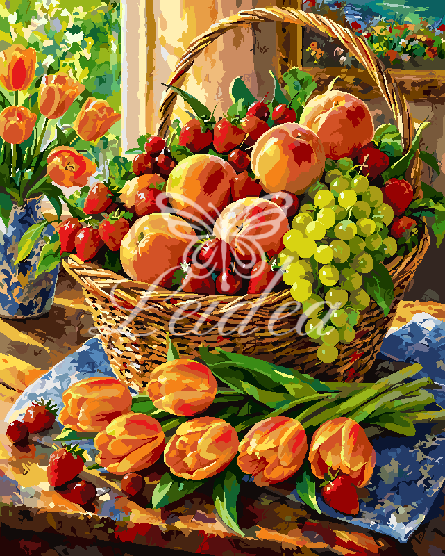 Fruit Flower Still Life Paint By Numbers