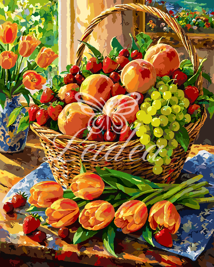 Fruit Flower Still Life Paint By Numbers