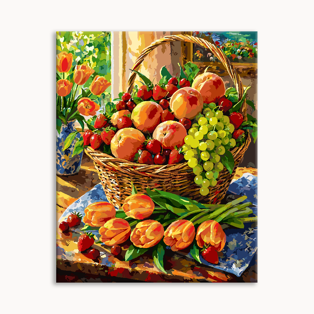 Fruit Flower Still Life Paint By Numbers