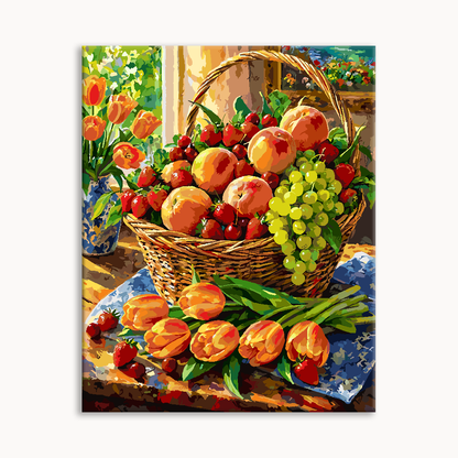 Fruit Flower Still Life Paint By Numbers