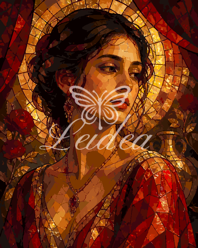 Gilded Crimson Madonna