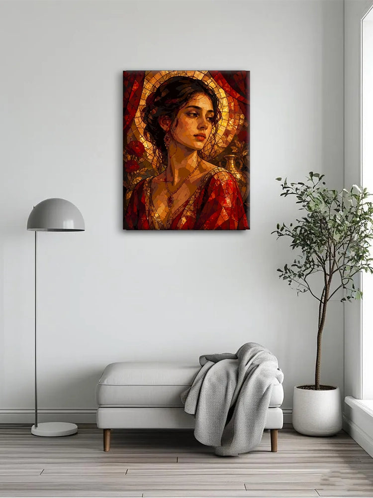 Gilded Crimson Madonna