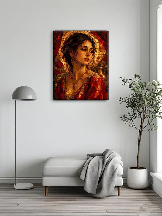 Gilded Crimson Madonna