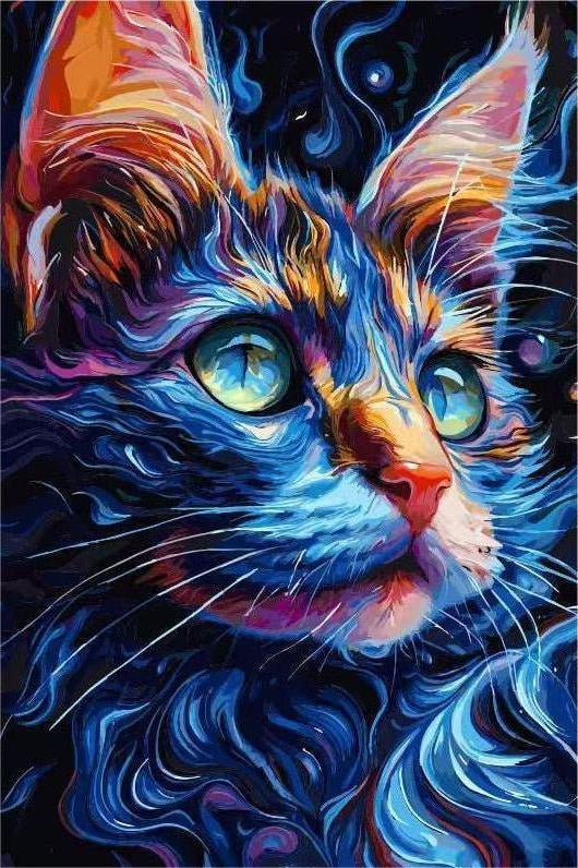 Glow in the dark cat