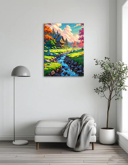 Quiet Stream And Cottage 1