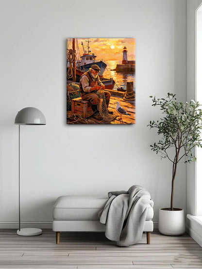 Harbor Dock Laborer Paint By Numbers