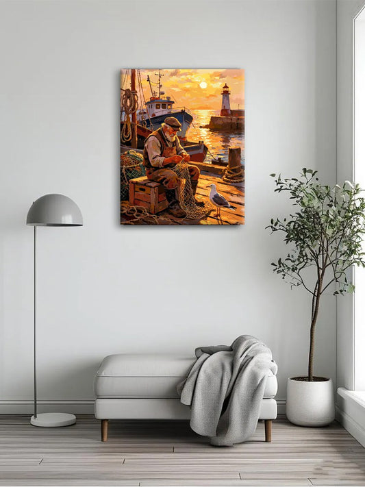 Harbor Dock Laborer Paint By Numbers