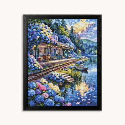 Hydrangea Station Diamond Painting 30/40 40/50 50/60