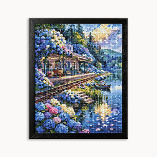 Hydrangea Station Diamond Painting 30/40 40/50 50/60