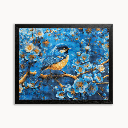 Ice Blue Sparrow Diamond Painting 30/40 40/50 50/60