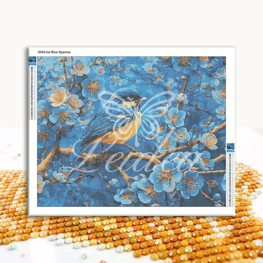 Ice Blue Sparrow Diamond Painting 30/40 40/50 50/60