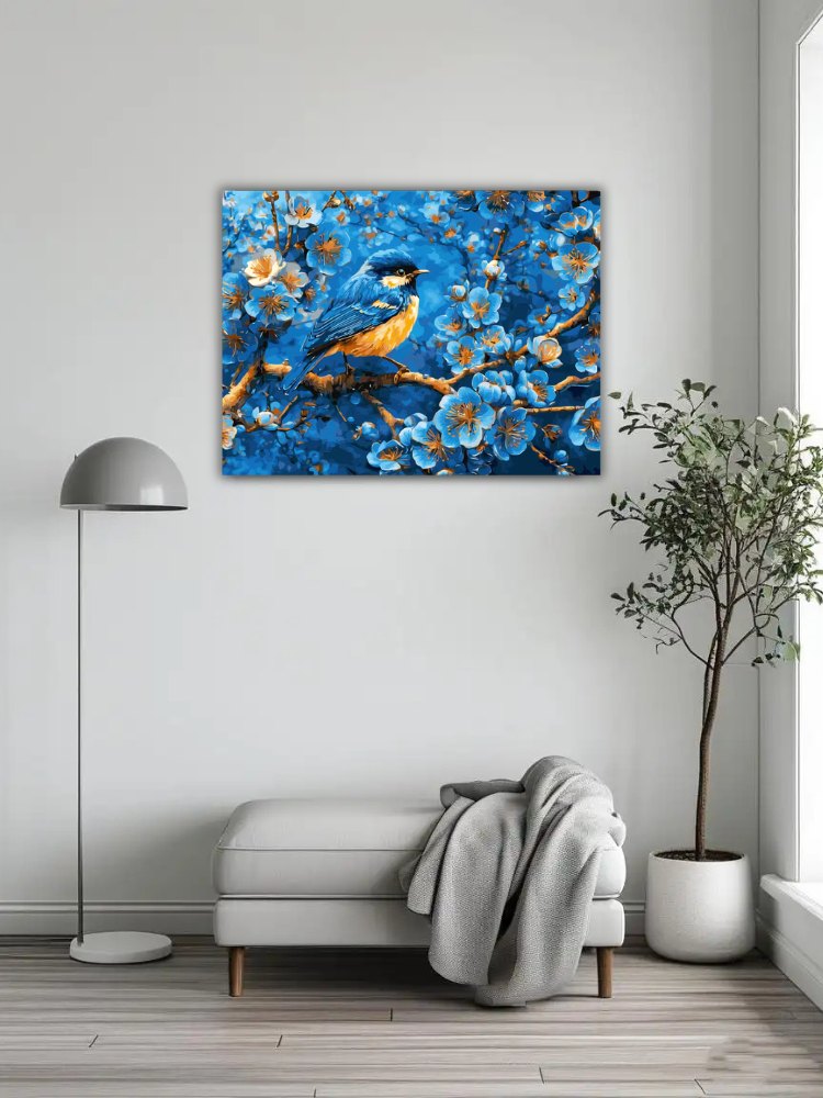Ice Blue Sparrow