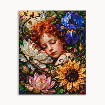 Iris Floral Lady