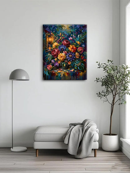 Jewel Tone Floral Burst