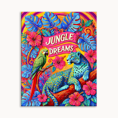 Jungle Dream Exotic Bird Folk Print