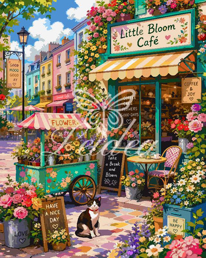 Kitten Dessert Cart Paint By Numbers