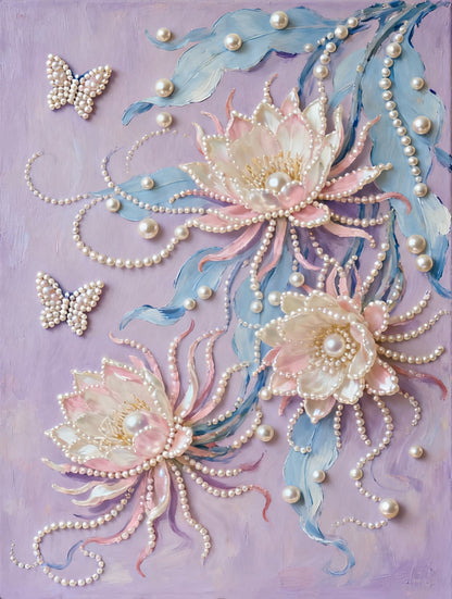 Lotus and Pearl Painting