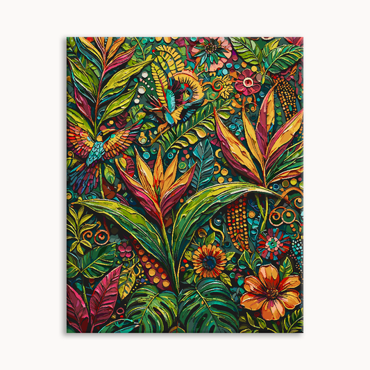 Lush Tropical Jungle Foliage