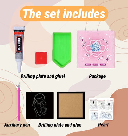 Rose 2 pearl painting