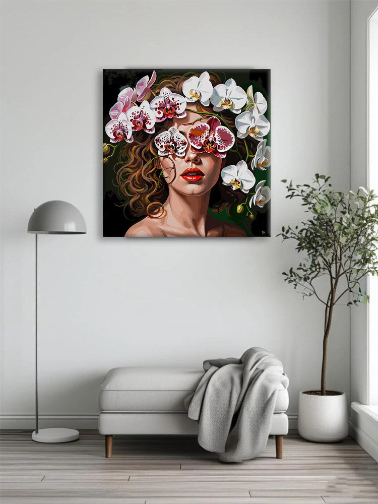 Mixed Floral Crimson Lip Muse