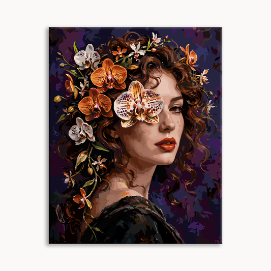 Moody Bloom Lady Portrait
