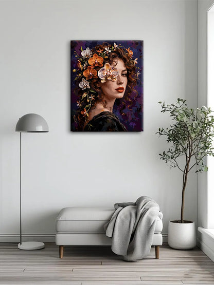 Moody Bloom Lady Portrait