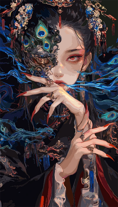 Mysterious Peacock Lady