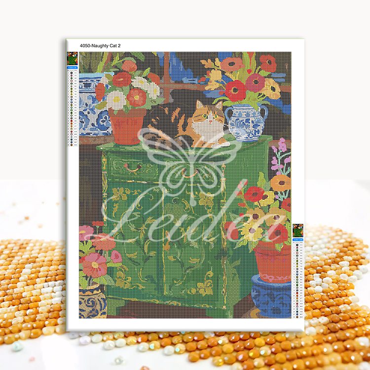 Naughty Cat 2 Diamond Painting 30/40 40/50 50/60