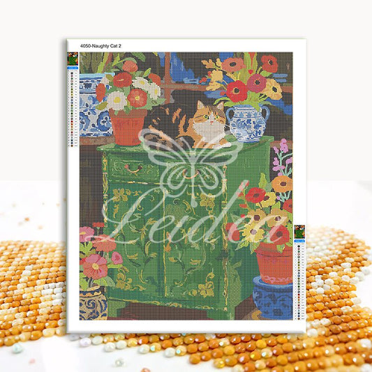 Naughty Cat 2 Diamond Painting 30/40 40/50 50/60
