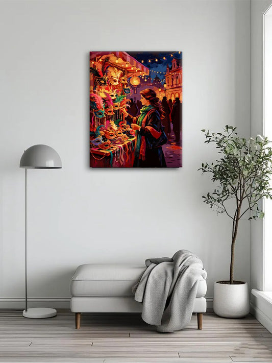 Night Festival Bazaar Paint By Numbers