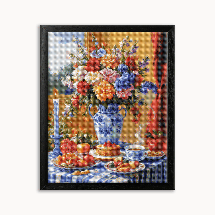 Oil painting afternoon tea 2 Diamond Painting 30/40 40/50 50/60