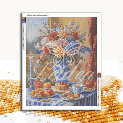 Oil painting afternoon tea 2 Diamond Painting 30/40 40/50 50/60