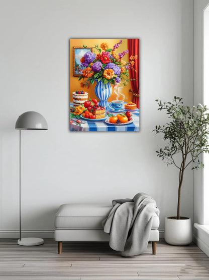 Oil painting afternoon tea 3