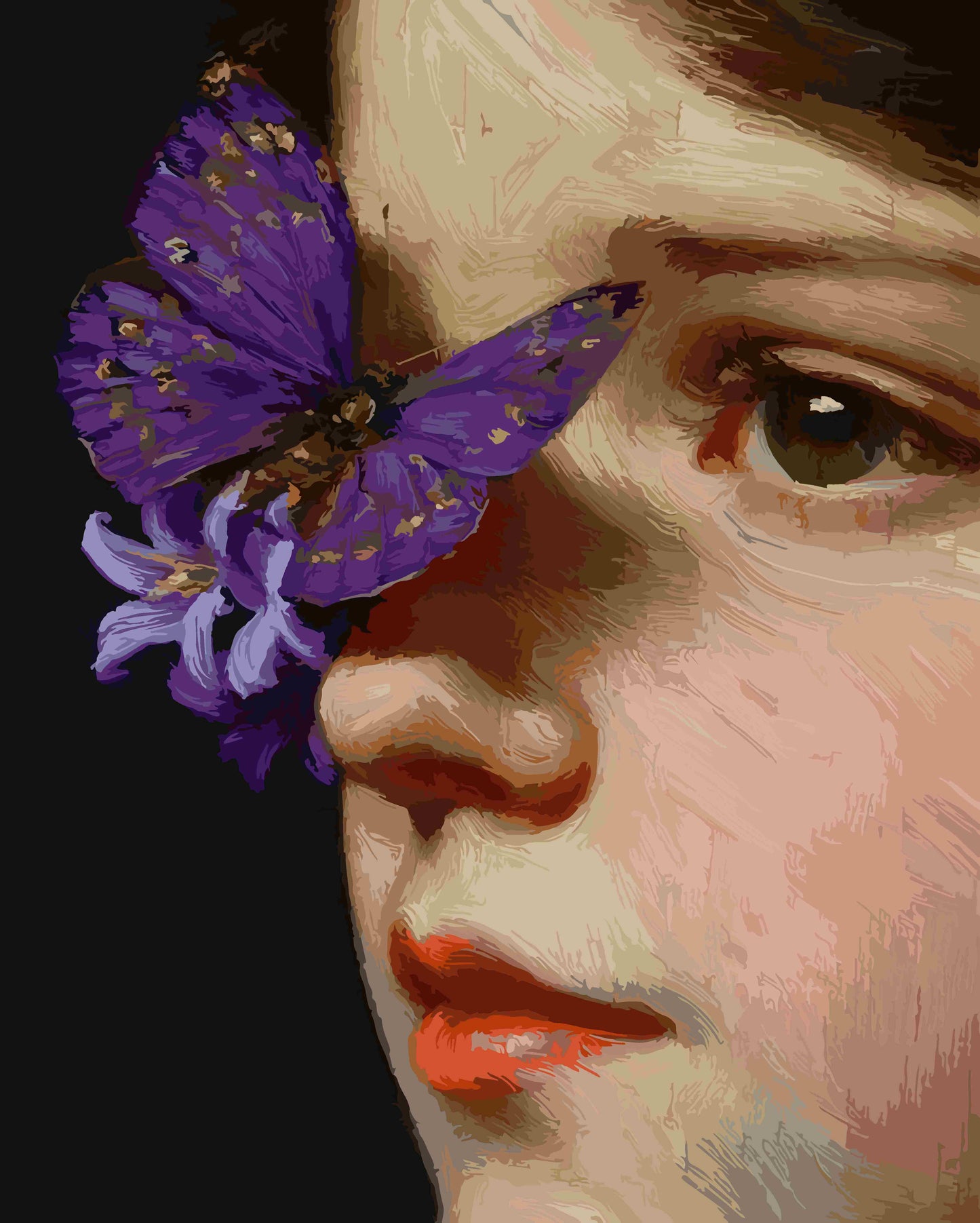 Oil painting of a girl 4