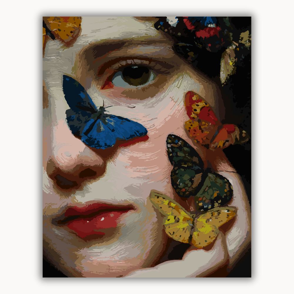 Oil painting of a girl 8