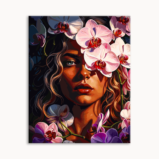 Orchid Adorned Dark Beauty