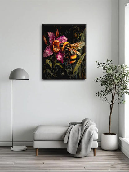 Orchid & Bee Impasto