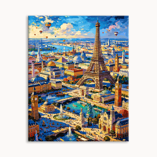 Paris Wide Cityscape