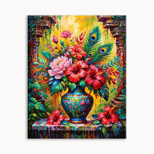 Peacock Bloom Still Life