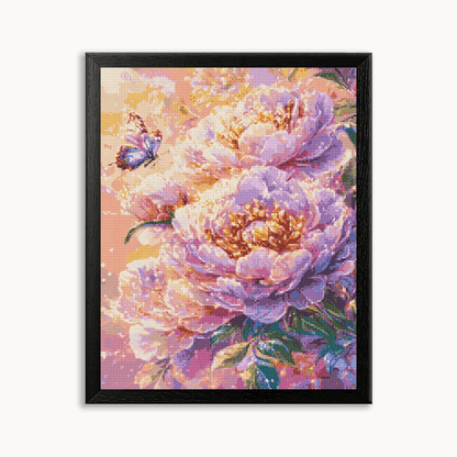 Peony Butterfly Reverie Diamond Painting 30/40 40/50 50/60