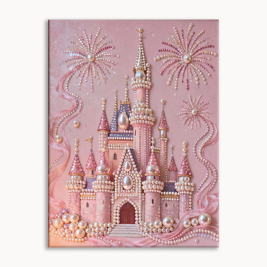 Pink Castle Pearl Painting