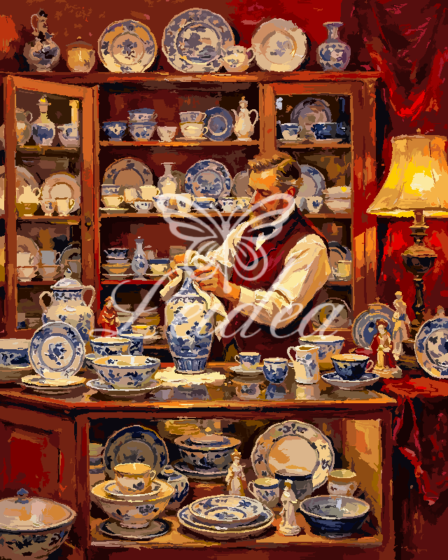 Porcelain Artisan Room Paint By Numbers